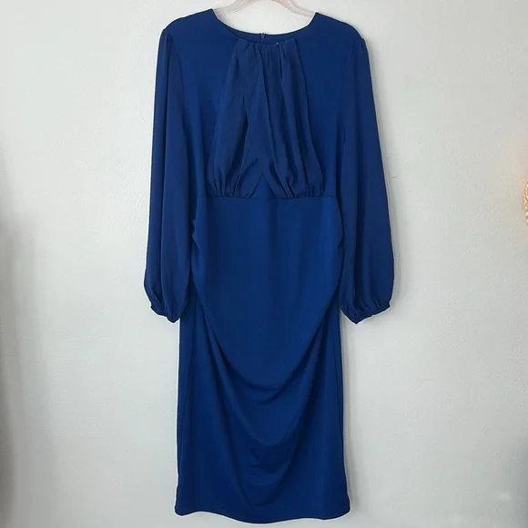 GRACE KARIN Women's Ruched Bodycon Dress Sleeveless Front Drape - Picture 2 of 9